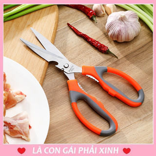Kéo bếp đa năng K024, kéo cắt thịt, cắt rau, khui nắp chai, đập vỏ hạt dẻ.... chất liệu thép không gỉ bền và sắc bén