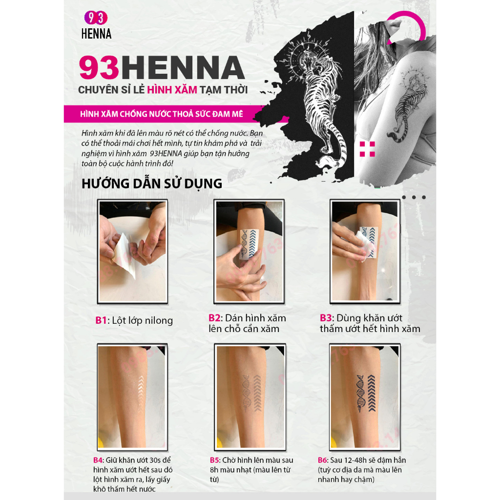 Hình xăm 15 ngày full lưng chim hạc nhật cổ 34x48cm mã 008