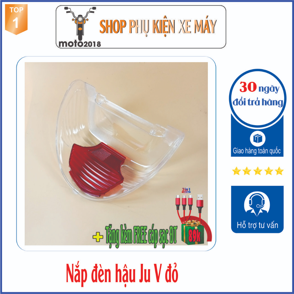 Nắp đèn Hậu Xe Jupiter V 1871 [TẶNG CÁP SẠC ĐIỆN THOẠI 3 IN 1]