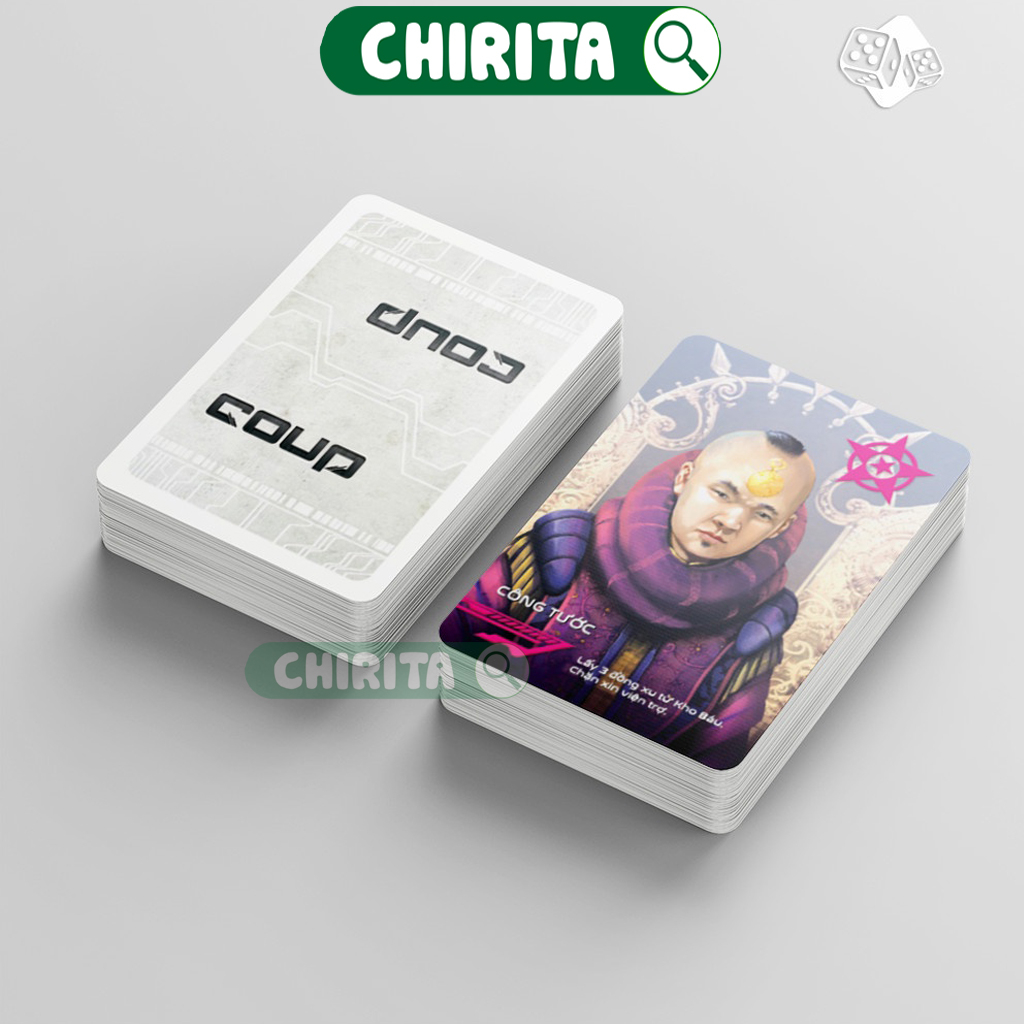 Trò Chơi Thẻ Bài Board Game Coup Việt Hóa Cuộc Chiến Quyền Lực - Trò Chơi Giải Trí Chirita