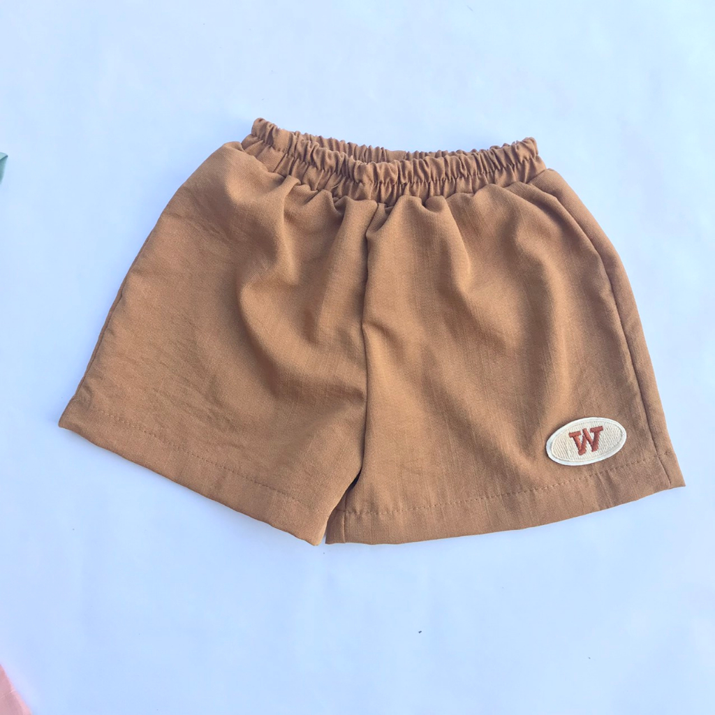 Quần Đùi Bé Trai Bé Gái Đũi Xước Mềm Mại Thoáng Mát Size 10-35kg