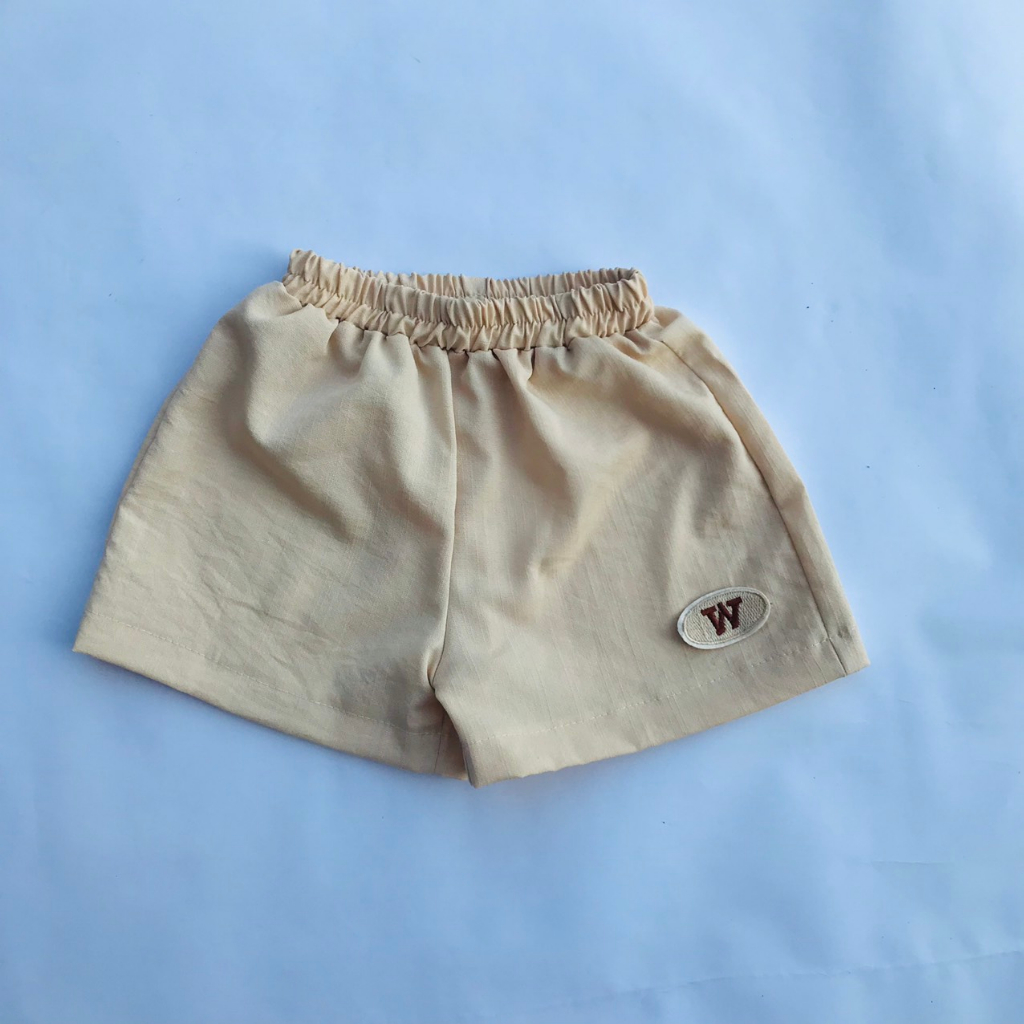 Quần Đùi Bé Trai Bé Gái Đũi Xước Mềm Mại Thoáng Mát Size 10-35kg