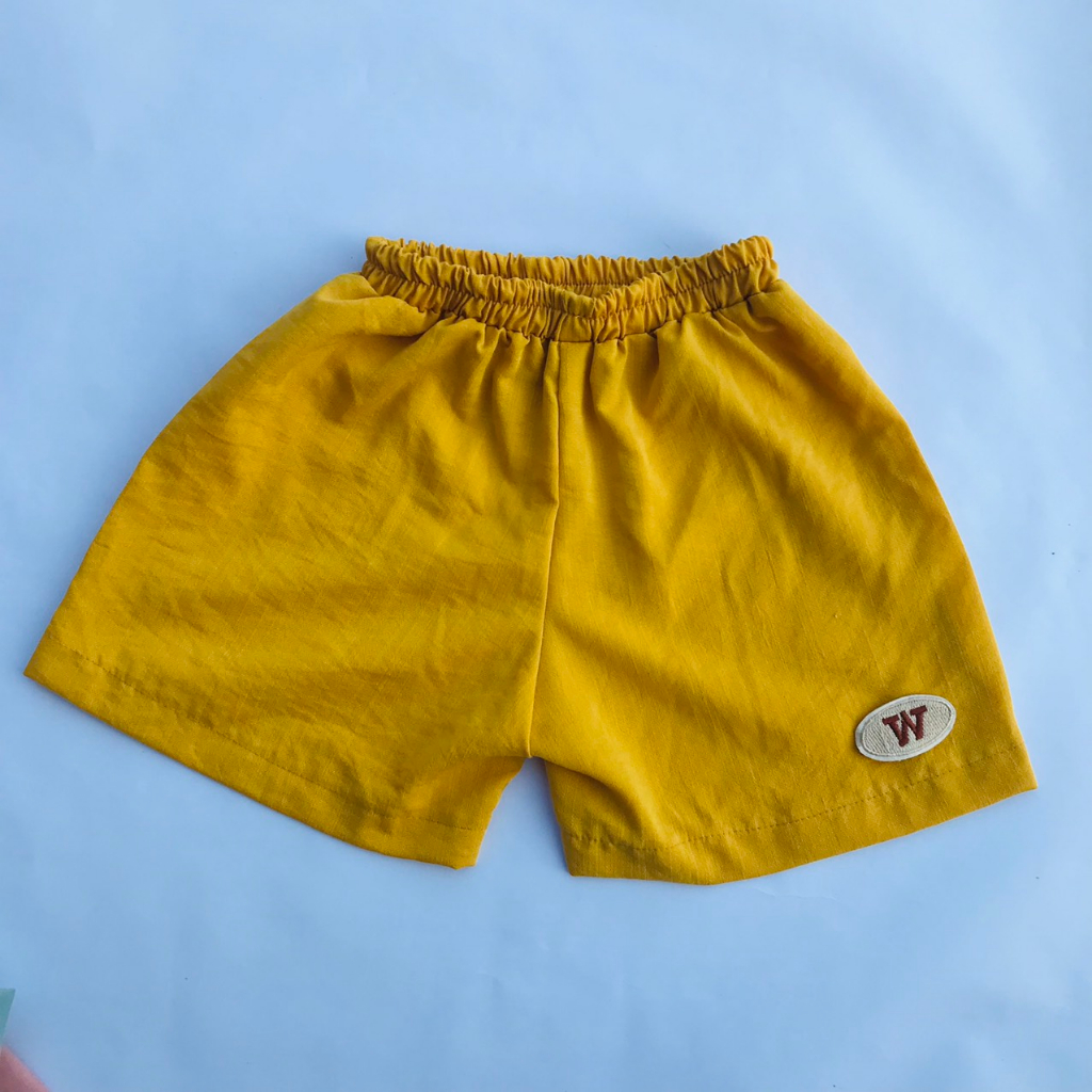 Quần Đùi Bé Trai Bé Gái Đũi Xước Mềm Mại Thoáng Mát Size 10-35kg