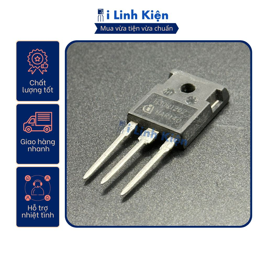 IGBT bếp từ H30R1202 H30R1203 30A 1200V tháo máy chất lượng tốt.