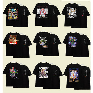 16 mẫu áo thun one piece hình in 2 mặt unisex - luffy - zoro - ace - uta