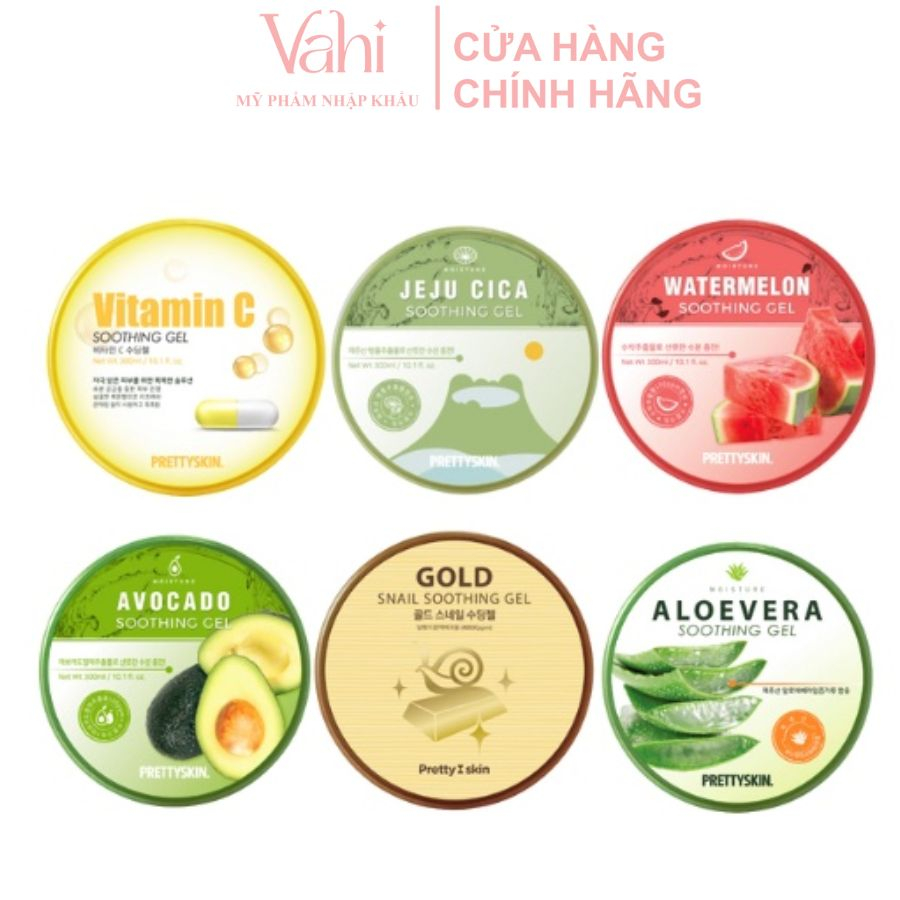 Gel dưỡng đa năng Pretty Skin Jeju Cica Soothing 300g