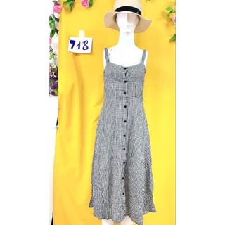 đầm 2 dây khoét lưng (dưới size M+). S718