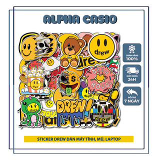  Drew chống nước sticker dán máy tính casio vinacal laptop, điện thoại, đàn guitar, mũ bảo hiểm, vali