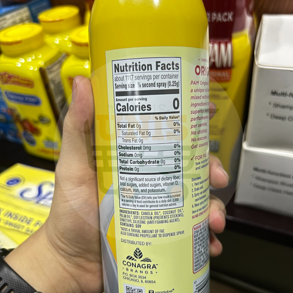 Dầu Ăn Kiêng, Keto, Eat Clean, Dầu Ăn 0 Calo Dạng Xịt PAM 12oz