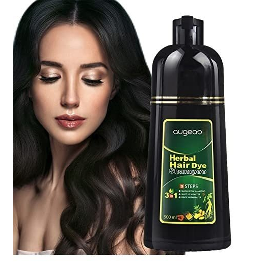 Dầu Gội Phủ Bạc Thảo Dược Đen, Nâu Augeas 500ml Chiết Xuất Thiên Nhiên - TAG0550