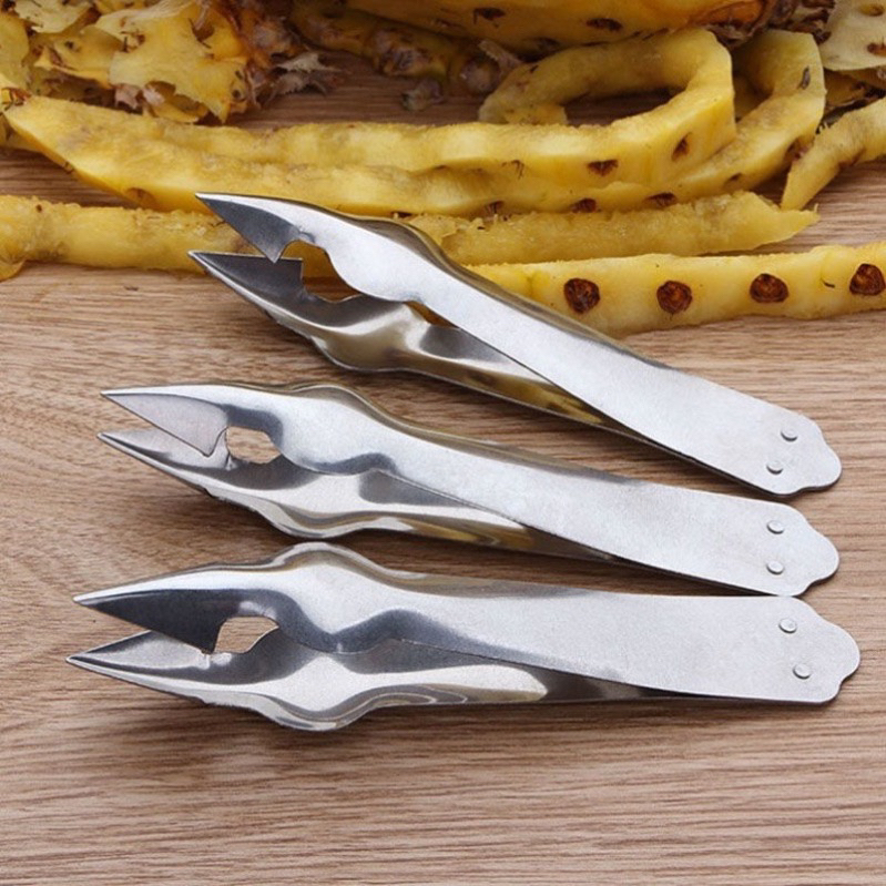 Dụng cụ lấy mắt dứa kiểu chữ V thép không gỉ tiện lợi