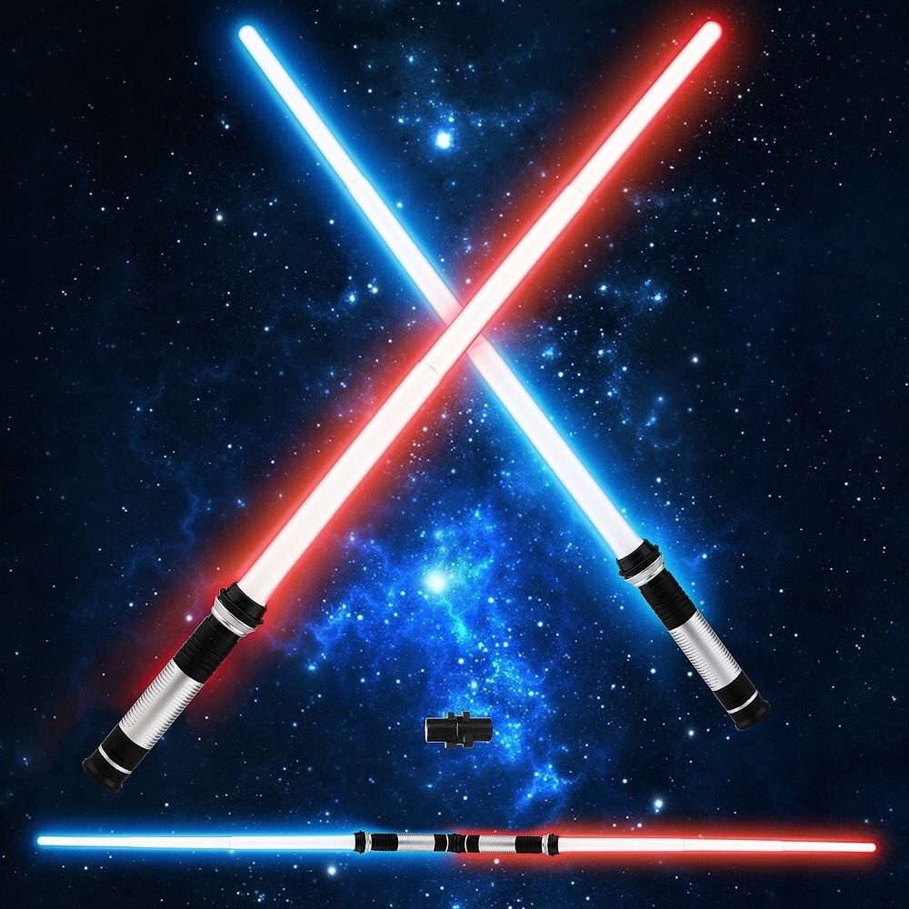 SET 2 thanh gậy STAR WAR có âm thanh, đèn LED phát sáng chạy bằng pin