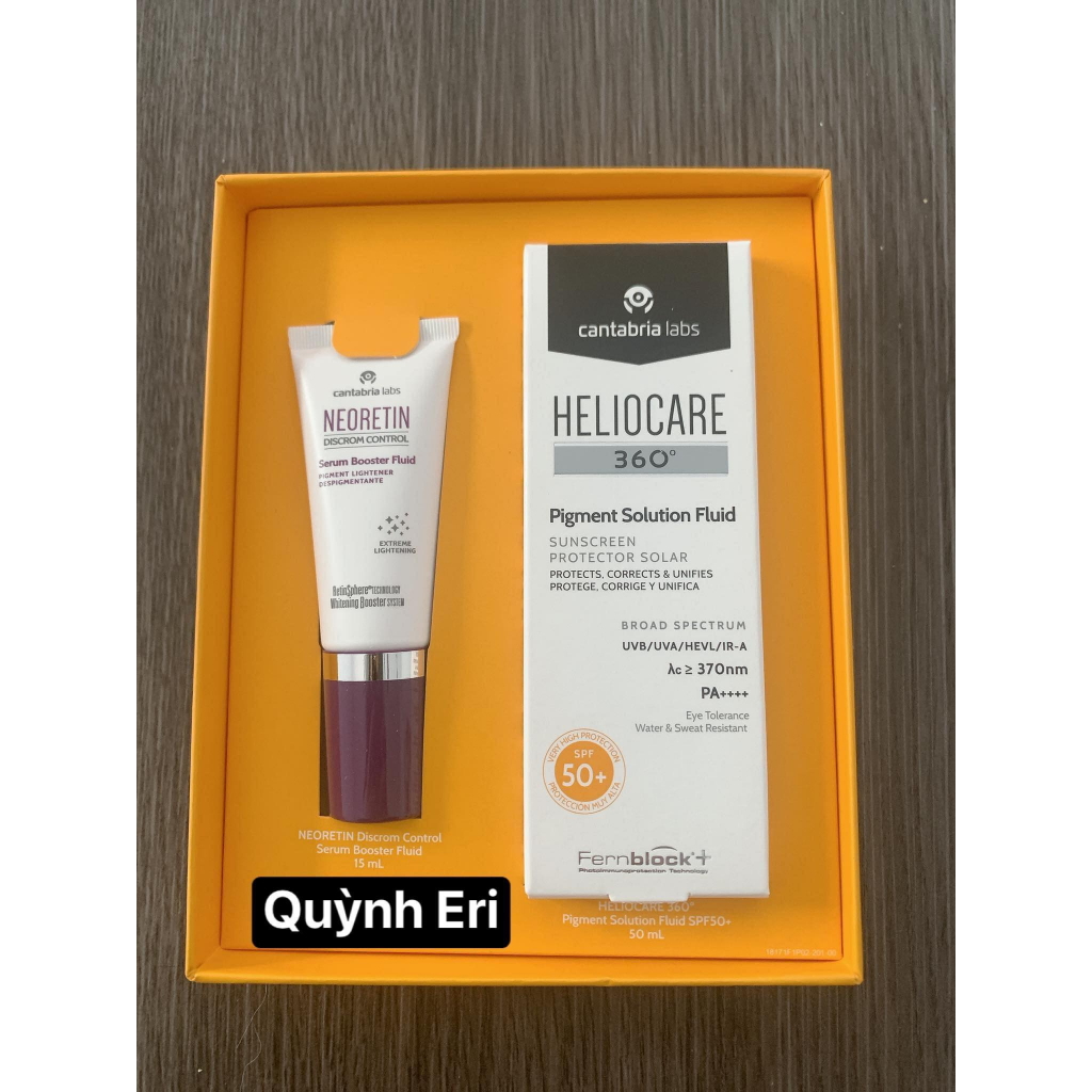 Kem chống nắng Heliocare 360° Water Gel/Mineral Tolerance/Pigment/ AR SPF50+ 50ml full size