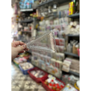 100 cái hộp nhựa hình tam giác trong dùng đựng bánh