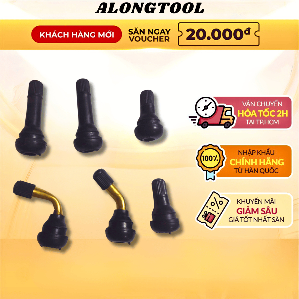 Chân van xe máy ALONGTOOL các cỡ xe ga, xe số Honda-Yamaha - Van cong dành riêng cho loại xe Lead,AB