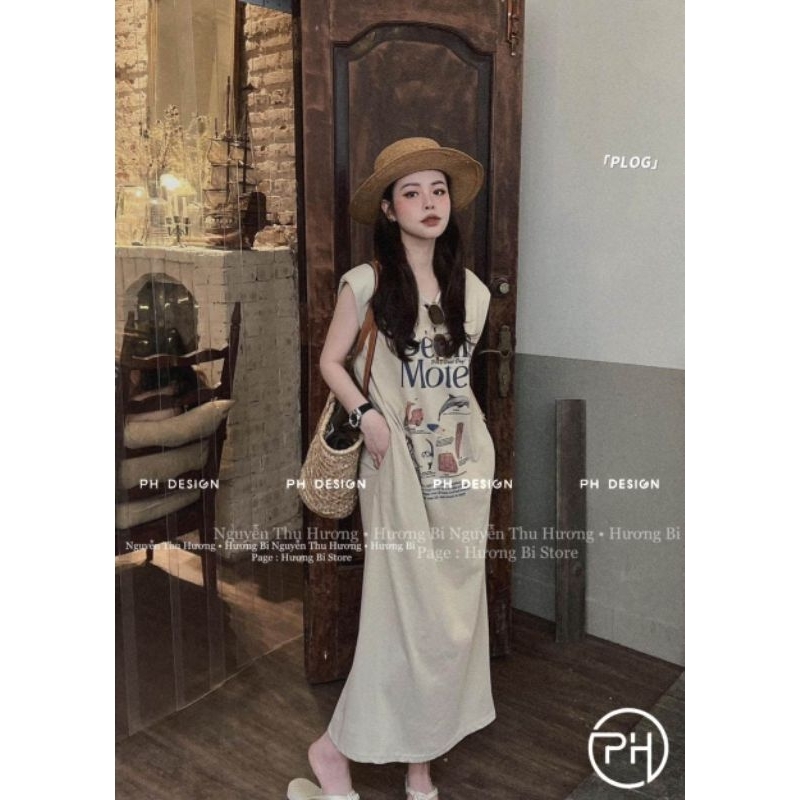 Váy suông hình chữ ngực