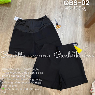 QUẦN SHORT BẦU Bigsize( 70-105kg) - Quần Đùi Bầu Mùa Hè
