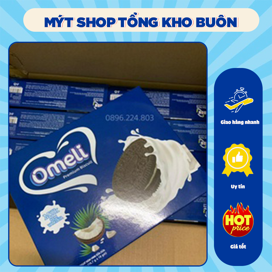 BÁNH QUY OMELI KEM VANI SỮA DỪA 300G
