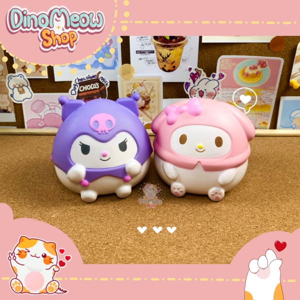 Squishy Cinnamoroll, Pompompurin, Kitty tròn ú, chính hãng dễ thương
