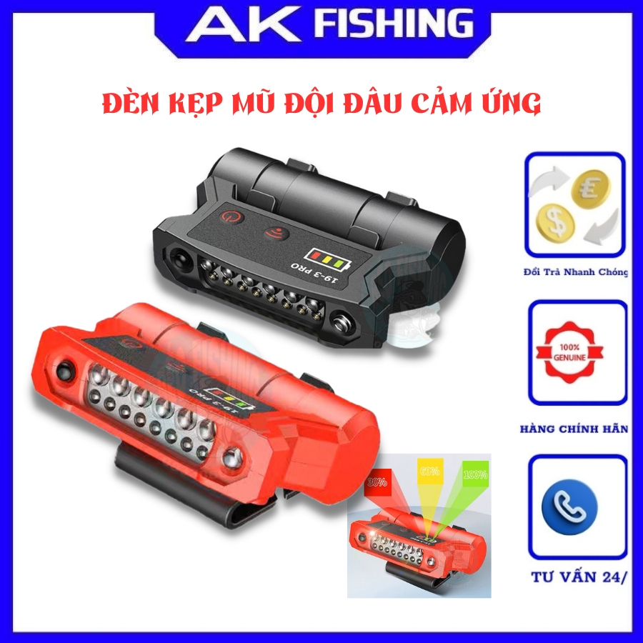 Đèn pin đội đầu KẸP MŨ có sạc pin dung 40h Siêu Sáng, Đèn Pin Đội Đầu Đeo Trán Bóng Led Siêu Bền dùng câu cá đài đêm