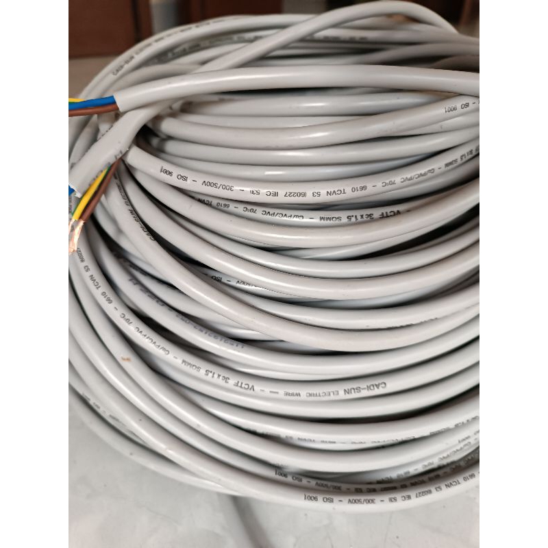 Dây tròn 3 pha 3x1,5mm CADI - SUN