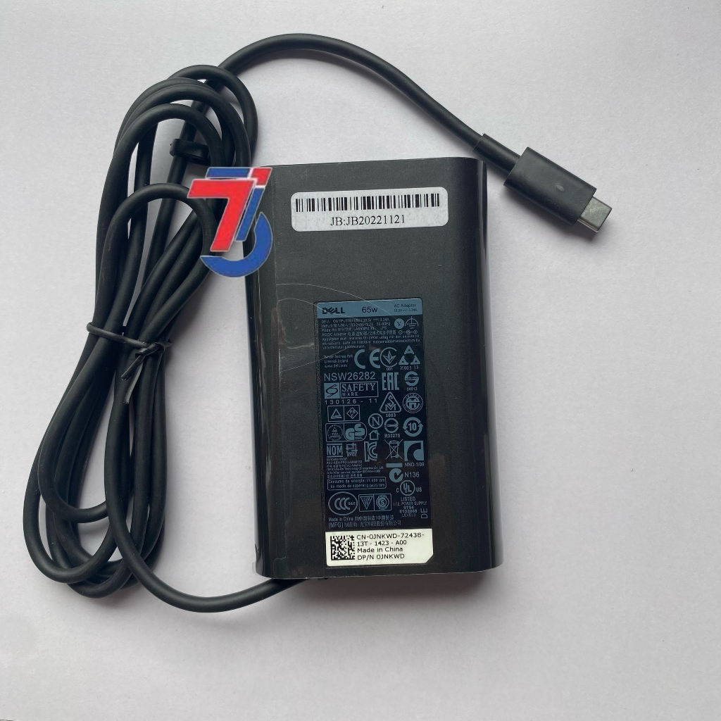 Sạc Laptop3T DELL 19V-3.34A 65W ; 19V-6.7A 130W  bản OVAL Chân Type-c Loại Tốt Bảo Hành 12 Tháng New 2023