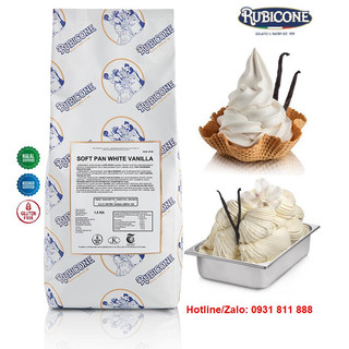 Bột làm kem tươi, gelato vị Vani trắng Rubicone Soft Pan White Vanilla