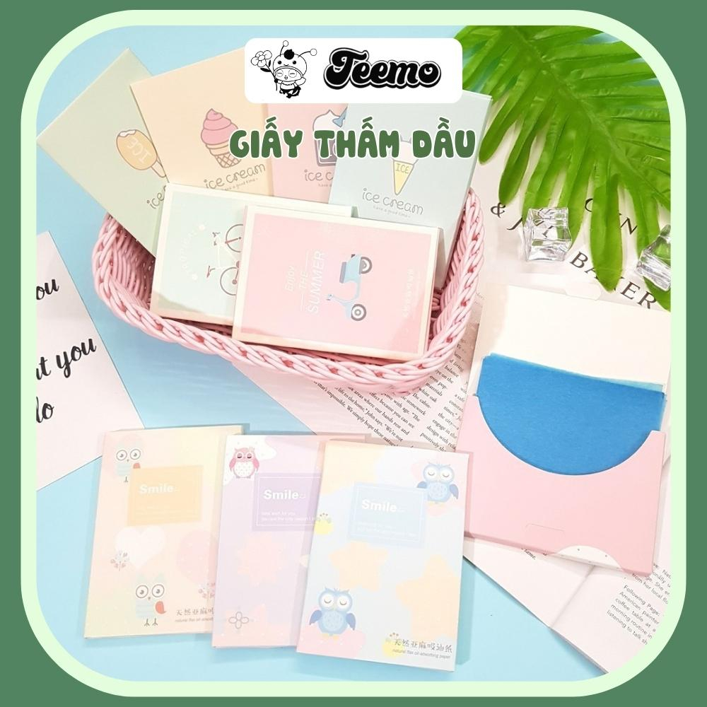 Giấy thấm dầu da mặt, giảm dầu thừa  Nội địa Trung gói 50 tờ