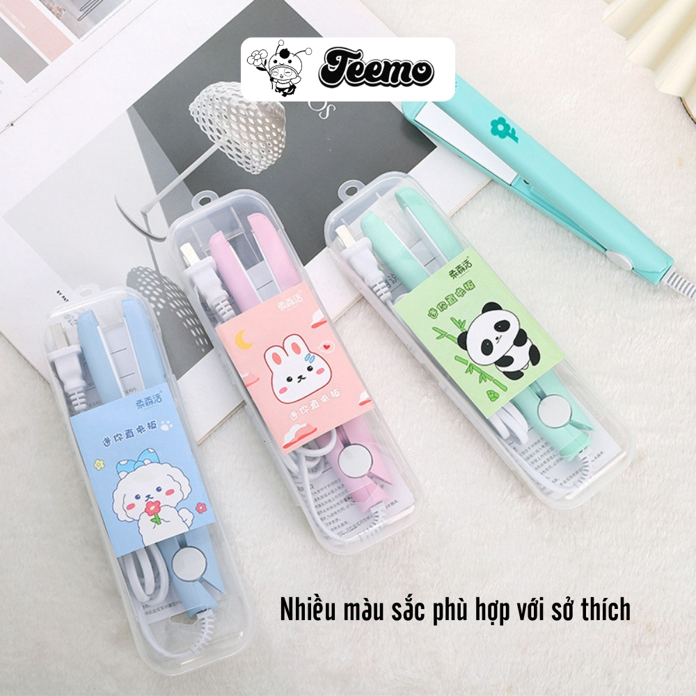 Máy duỗi tóc mini nhiều mẫu cute - Uốn tóc mái bay - Máy dập xù, bấm phồng chân tóc du lịch