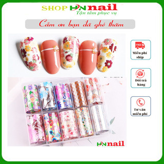 Hộp phoi to 10 cuộn trang trí chăm sóc móng siêu hot của HNnail chăm sóc trang trí móng làm nail