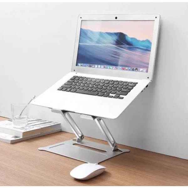 Giá đỡ LAPTOP, MACBOOK, IPAD bằng nhôm có thể điều chỉnh được độ cao, đế tản nhiệt kê laptop nhôm