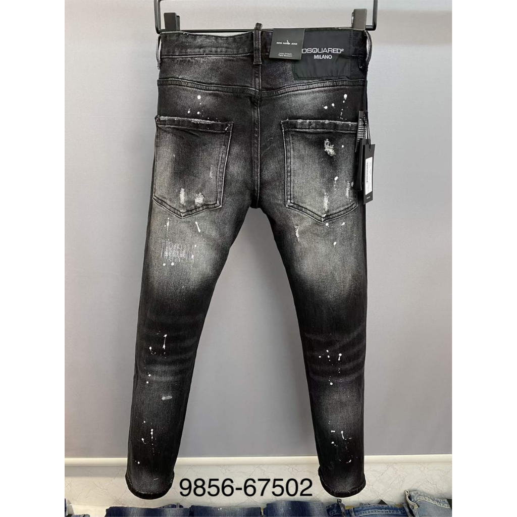 Quần Jean Nam Cao Cấp D2 Đen Loang, Quần Jeans Nam Likeauth Cao Cấp