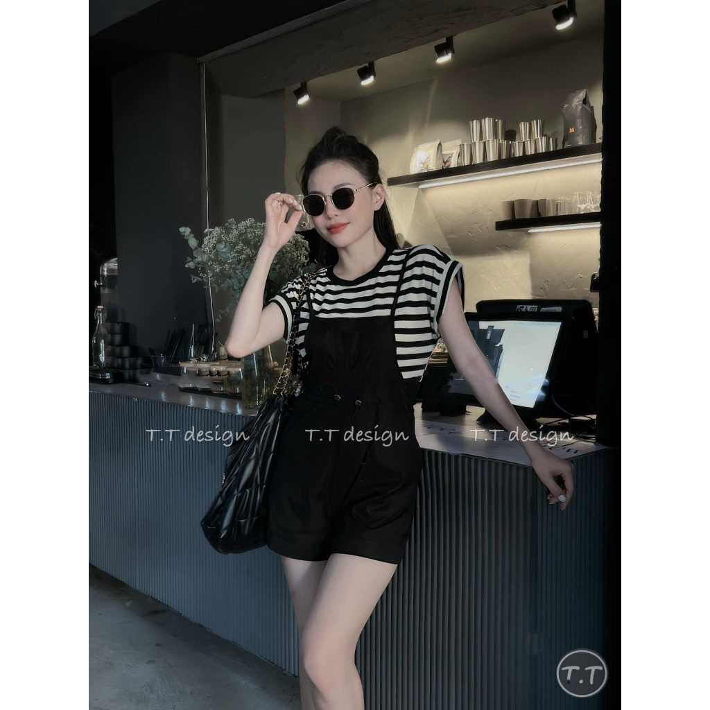 SÉT ÁO KẺ MIX YẾM RÚT DÂY