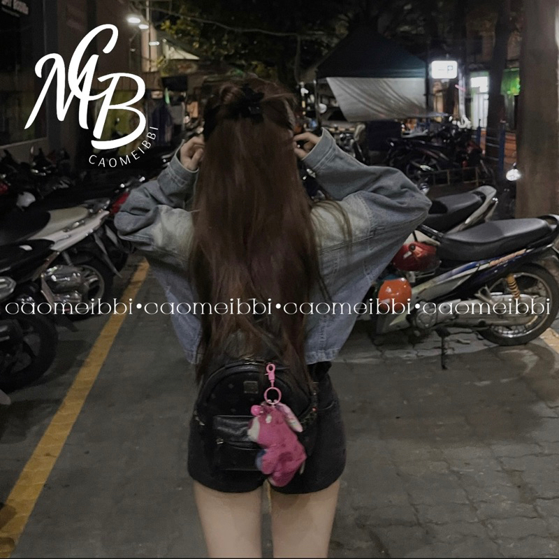 CAOMEIBBI - ÁO KHOÁC JEANS DÁNG NGẮN TAY DÀI. | BigBuy360 - bigbuy360.vn