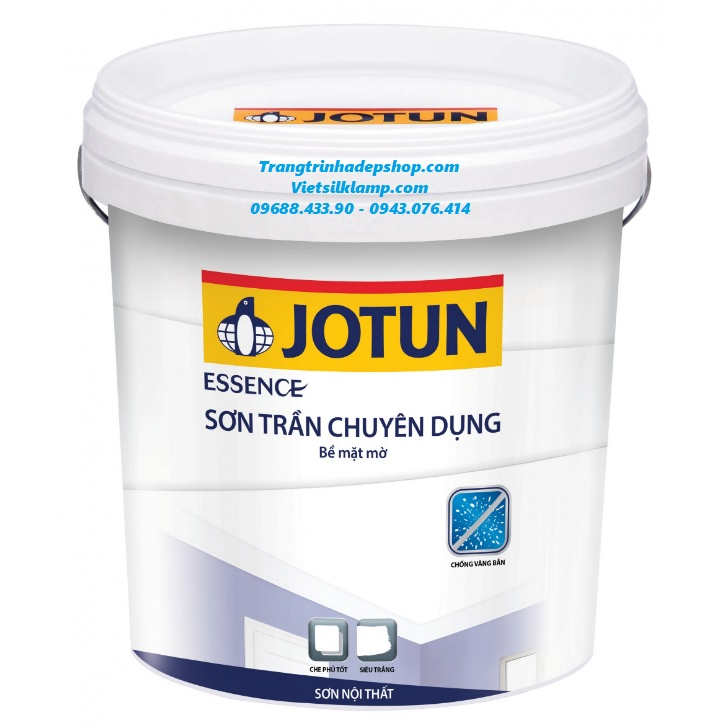 Sơn trang trí nội thất - Sơn JOTUN ESSENCE Trắng trần chuyên dụng (17L)