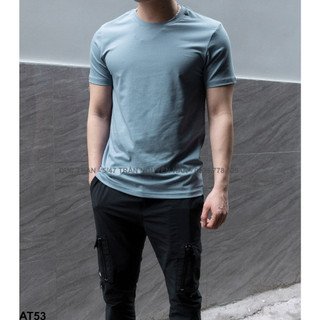 Áo thun cổ tròn trơn basic - Chất cotton co giãn 4 chiều, thoáng mát, form slimfit vs nhiều màu basic dễ mix!