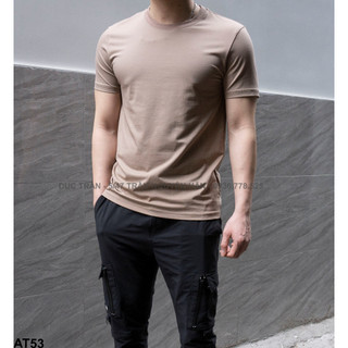 Áo thun cổ tròn trơn basic - Chất cotton co giãn 4 chiều, thoáng mát, form slimfit vs nhiều màu basic dễ mix!
