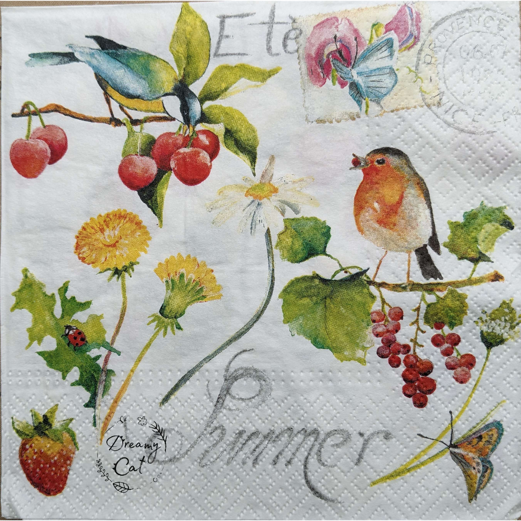 Khăn giấy in hình trang trí - Decoupage napkin - NAP-33-322