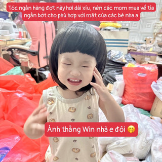 Tóc giả ngắn cho bé gái dễ thương