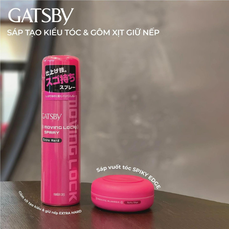 Gôm xịt tạo kiểu tóc Gatsby Moving Lock Spray Extra Hard  - Celeman