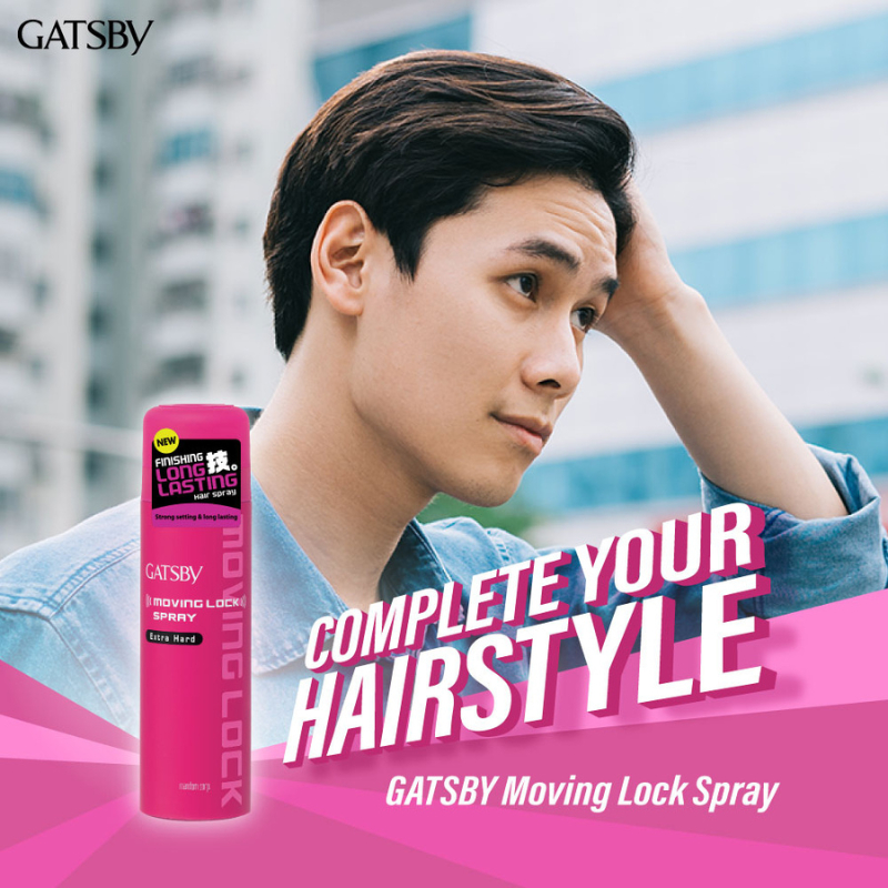 Gôm xịt tạo kiểu tóc Gatsby Moving Lock Spray Extra Hard  - Celeman