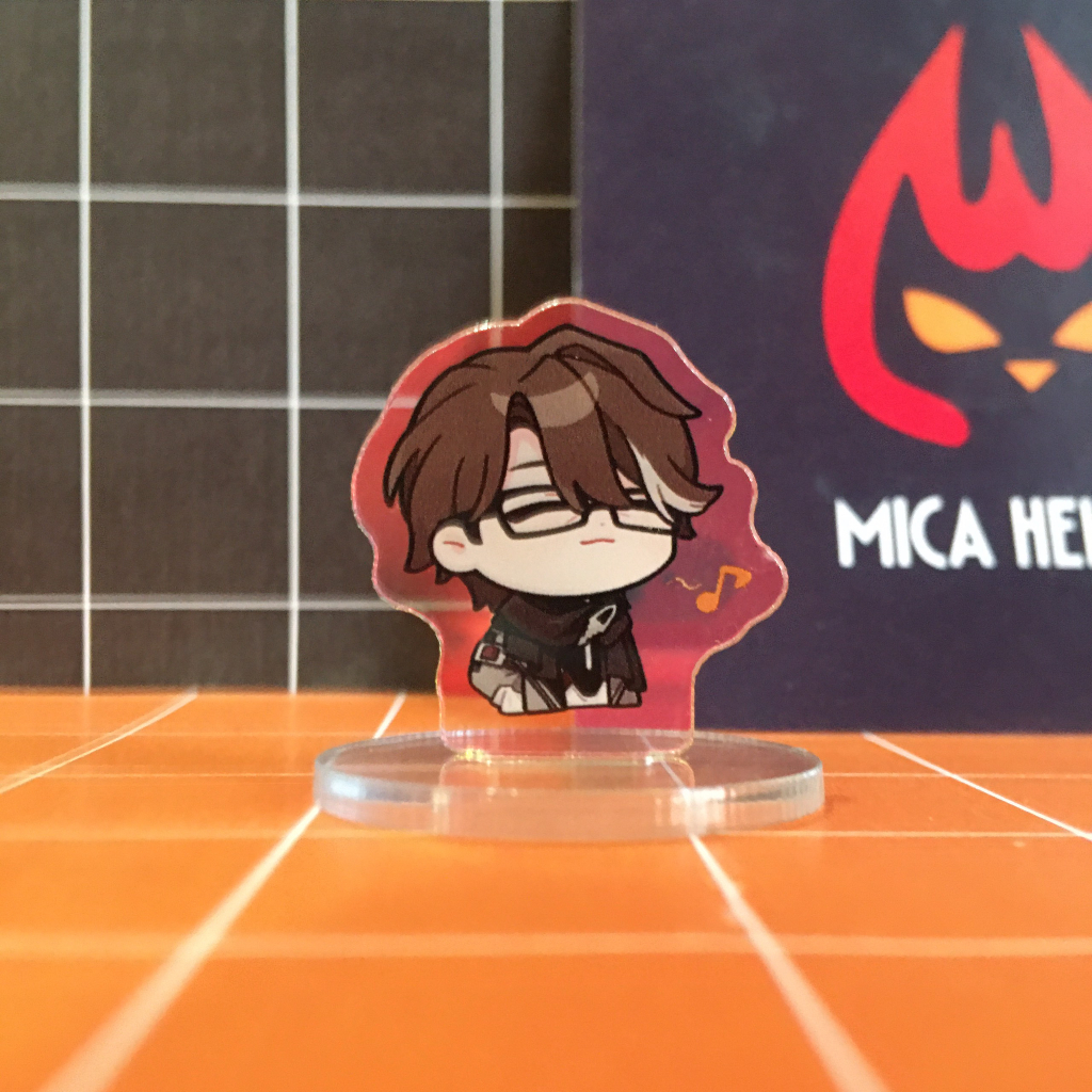 Standee Mini Honkai Star Rail Standee Anime Manga Acrylic 3cm Mẫu 2 Dễ Thương Lấp Lánh Hologram