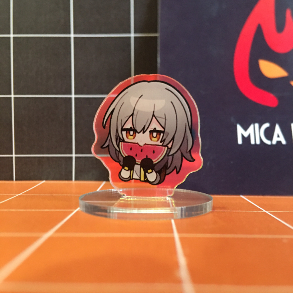 Standee Mini Honkai Star Rail Standee Anime Manga Acrylic 3cm Mẫu 2 Dễ Thương Lấp Lánh Hologram