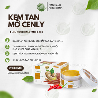 GIẢM MỠ EO, BẮP CHÂN, ĐÙI, BẮP TAY 3-8cm (KEM TAN MỠ CENLY )