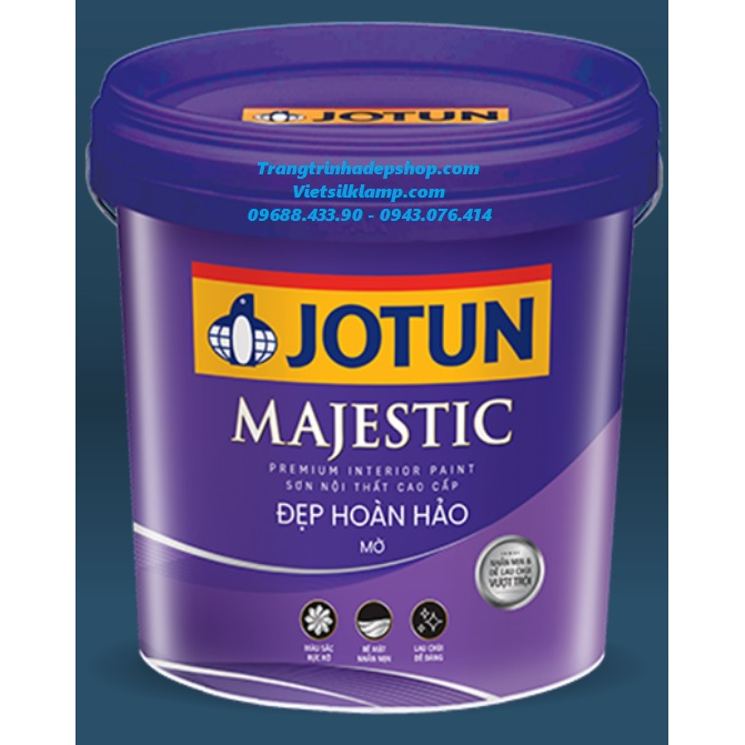 Sơn màu nội thất - Sơn JOTUN MAJESTIC ĐẸP HOÀN HẢO MỜ (Mới) (15L)