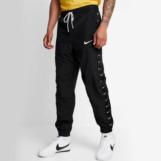 QUẦN DÀI NIKE SWOOSH TAPED SWOOSH POPOVER PANTS - ĐEN /TRẮNG
