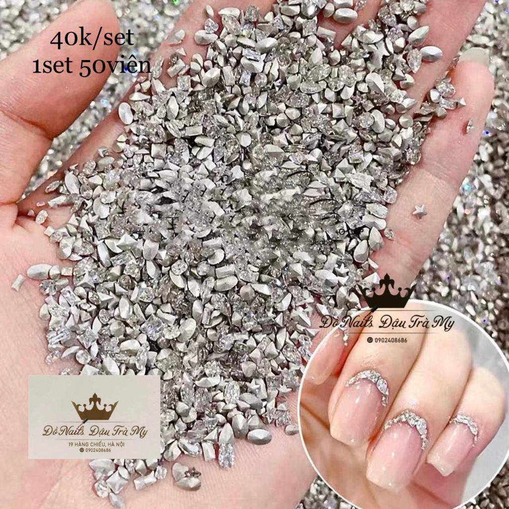 Phụ kiện nail - set đá mix N302 trang trí móng tay