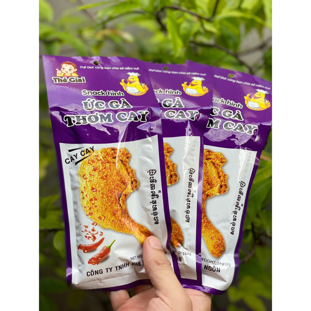 Snack Ức Gà giòn cay