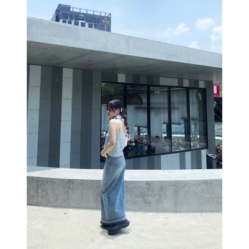 Áo 2 dây hoa - DELYN