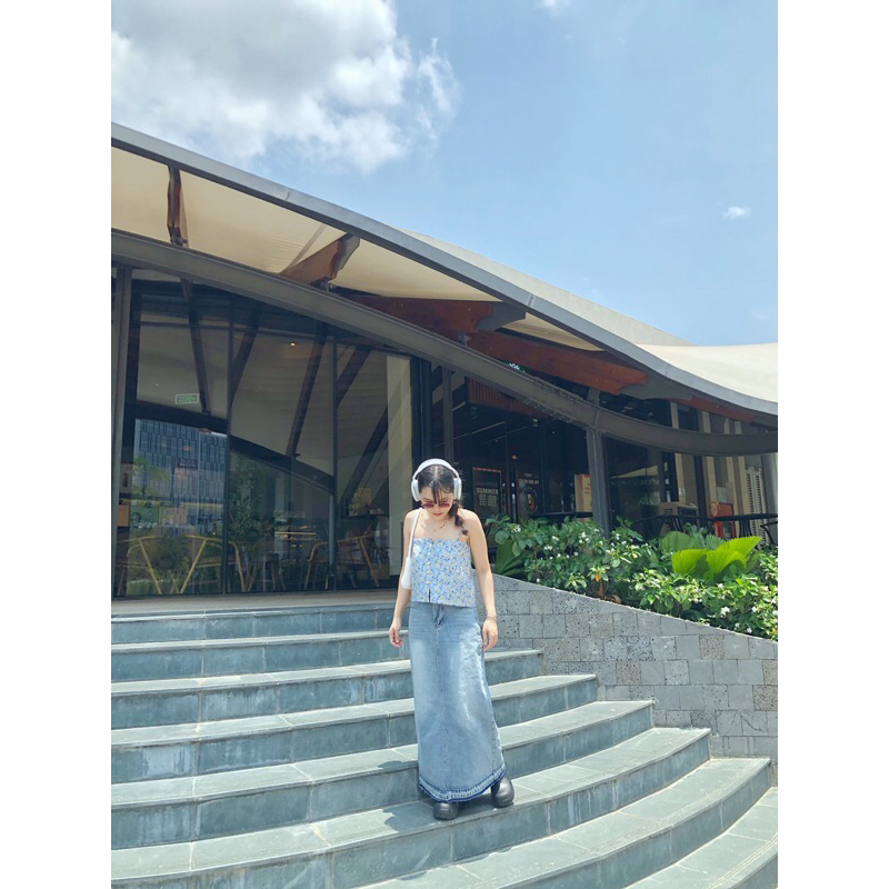 Áo 2 dây hoa - DELYN